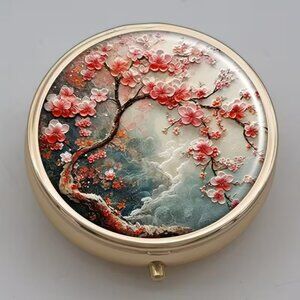 1pc   Cherry Blossom Tree Pill Case